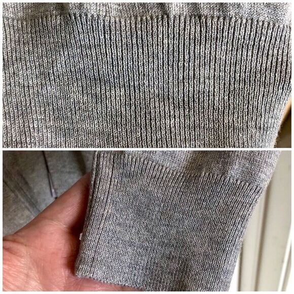 LOVE ELLIE - NWOT - L Sz L Lightweight Open Cardigan in Light Heather Gray - Picture 6 of 11